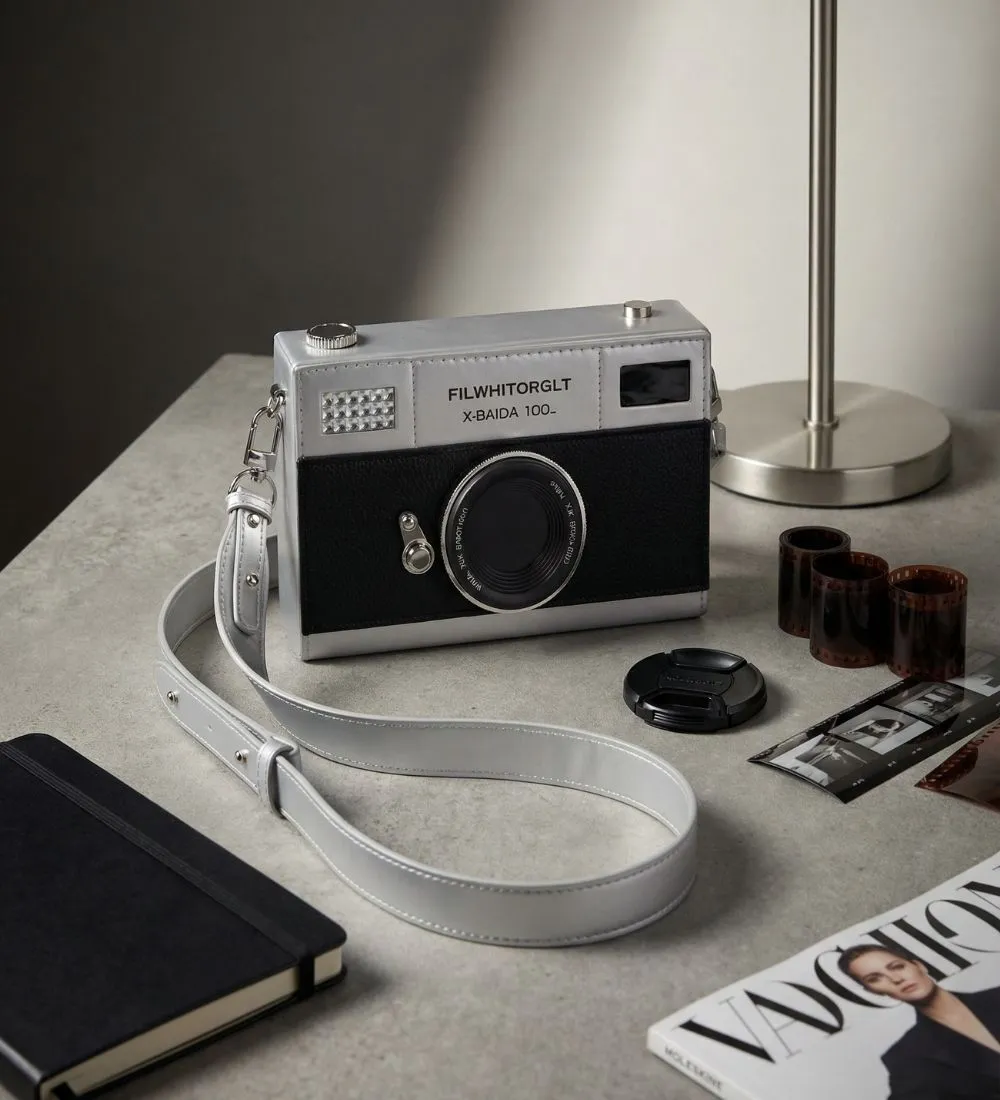 MOHAK | Retro Lens Camera Box Clutch