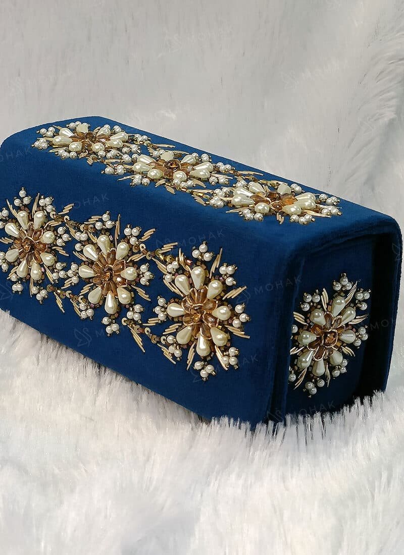 MOHAK | Midnight Bloom Box Clutch