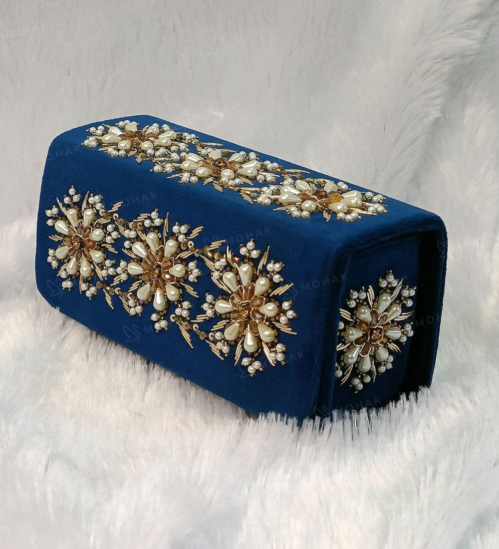 MOHAK | Midnight Bloom Box Clutch
